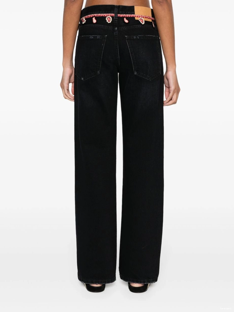 Cheap Women Alanui Inner Energy jeans straight-leg 0820